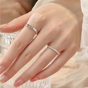 Silver Plated Ring Set, adjustable